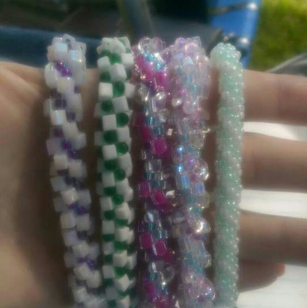 Handmade crocheted bracelets